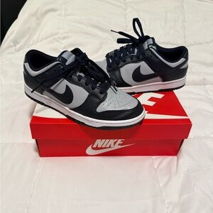 Nike Dunk Low Black and Gray Sneakers